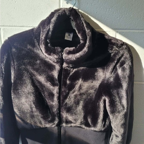 Black with Pink Cat Fuzzy Jacket - Picture 3 of 11